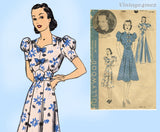 Hollywood Starlet 1781: 1930s Womens Evening Gown 38 B Vintage Sewing Pattern