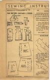 Hollywood Starlet 888: 1940s Ruth Warnick Dress Size 32 B Vintage Sewing Pattern