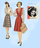 Hollywood Starlet 1096: 1940s Misses Jumper & Blouse 32B Vintage Sewing Pattern