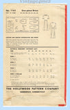 1940s Vintage Hollywood Sewing Pattern 1161 Uncut Misses WWII Dress Sz 44 Bust