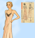 Hollywood 1325: 1930s Easy Plus Size Womens Slip Sz 42 B Vintage Sewing Pattern