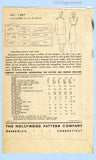 Hollywood 1387: 1930s Misses Street Dress & Cape 36 B Vintage Sewing Pattern