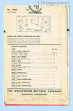 1940s Vintage Hollywood Sewing Pattern 1480 Rare Uncut WWII Misses Beret & Purse