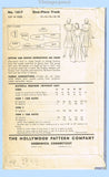 Hollywood 1617: 1930s Womens Dress or Gown Size 36 B Vintage Sewing Pattern