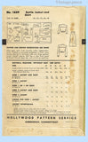 Hollywood 1659: 1940s Uncut WWII Battle Jacket & Skirt 30B Vintage Sewing Pattern