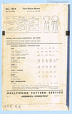 Hollywood 1864: 1940s Stylish Misses Peplum Dress Sz 34 B Vintage Sewing Pattern