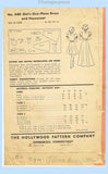 Hollywood 440: 1940s WWII Teen Girls Housecoat Sz 12 Vintage Sewing Pattern