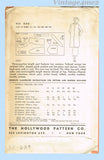Hollywood Starlet 959: 1930s Chic Uncut Plus Size Coat 42 Bust Vintage Sewing Pattern