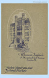 1923 Woman's Institute Woolen Materials & Tailored Plackets Course Book 12