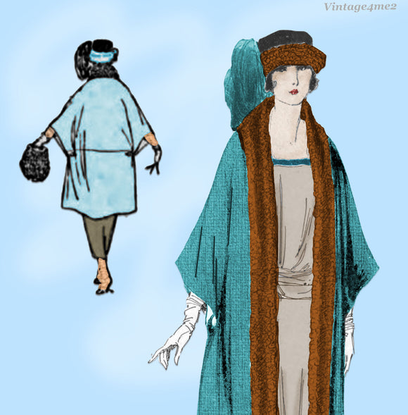 Ladies Home Journal 3360: 1920s Uncut Misses Coat 42-44 B Vintage Sewing Pattern