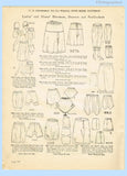 Ladies Home Journal 3276: 1920s Uncut Misses Drawers 30W Vintage Sewing Pattern