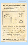 Ladies Home Journal 2483: 1940s Uncut Wrap Dress Sz 30 B Vintage Sewing Pattern