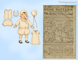 Ladies Home Journal 2814: 1920s Uncut 18in Doll Clothes Set Vintage Sewing Pattern