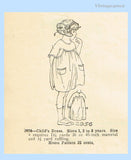 Ladies Home Journal 2956: 1920s Uncut Little Girls Dress Sz8 Vintage Sewing Pattern