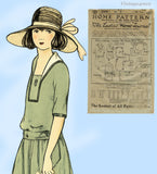 Ladies Home Journal 3006: 1920s Uncut Girls Dress Size 8 Vintage Sewing Pattern