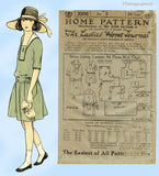 Ladies Home Journal 3006: 1920s Uncut Girls Dress Size 8 Vintage Sewing Pattern