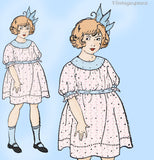 Ladies Home Journal 3013: 1920s Uncut Toddler Girls Dress Sz6 VTG Sewing Pattern