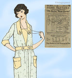 Ladies Home Journal 3014: 1920s Uncut Plus Size Dress 46B Vintage Sewing Pattern