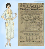 Ladies Home Journal 3014: 1920s Uncut Plus Size Dress 46B Vintage Sewing Pattern