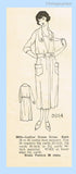 Ladies Home Journal 3014: 1920s Uncut Plus Size Dress 46B Vintage Sewing Pattern