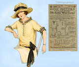 Ladies Home Journal 3029: 1920s Uncut Misses Blouse 36 B Vintage Sewing Pattern