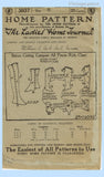 Ladies Home Journal 3037: 1920s Uncut Misses Spat Boot Covers Vintage Sewing Pattern