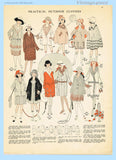 Ladies Home Journal 3049: 1920s Uncut Girls Winter Coat Sz10 Vintage Sewing Pattern
