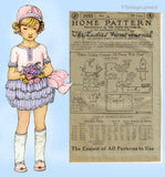 Ladies Home Journal 3055: 1920s Uncut Girls Party Dress Sz 4 Vintage Sewing Pattern