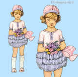 Ladies Home Journal 3055: 1920s Uncut Girls Party Dress Sz 4 Vintage Sewing Pattern