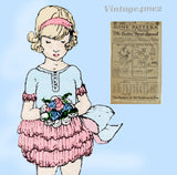 Ladies Home Journal 3055: 1920s Uncut Girls Party Dress Sz12 Vintage Sewing Pattern