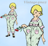 Ladies Home Journal 3105: 1920s Uncut Toddlers Romper Sz6 Vintage Sewing Pattern