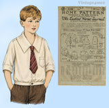 1920s Vintage Ladies Home Journal Sewing Pattern 3108 Uncut Boys Shirt Size 10