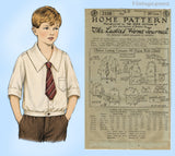 1920s Vintage Ladies Home Journal Sewing Pattern 3108 Uncut Boys Shirt Size 10