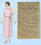 Ladies Home Journal 3131: 1920s Uncut Misses Lanvin Dress 36B Vintage Sewing Pattern