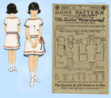 Ladies Home Journal 3151: 1920s Uncut Little Girls Dress Sz 8 Vintage Sewing Pattern