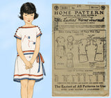 Ladies Home Journal 3151: 1920s Uncut Little Girls Dress Sz10 Vintage Sewing Pattern
