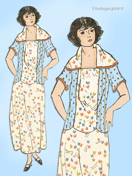 Ladies Home Journal 3167: 1920s Uncut Misses Dress Sz 34 B Vintage Sewing Pattern