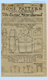 Ladies Home Journal 3168: 1920s Uncut Misses Dress 34 B Vintage Sewing Pattern