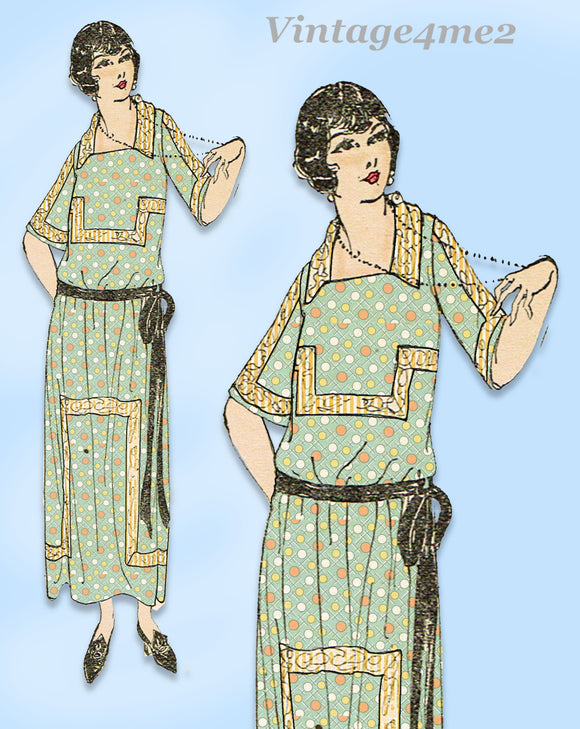 Ladies Home Journal 3170: 1920s Uncut Misses Dress Sz 34 B Vintage Sewing Pattern