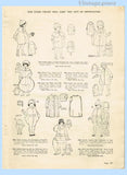 Ladies Home Journal 3194: 1920s Uncut Girls Coat & Hat Sz 8 Vintage Sewing Pattern