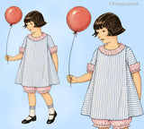 Ladies Home Journal 3196: 1920s Uncut Girls Bloomer Dress Sz4 Vintage Sewing Pattern