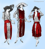 Ladies Home Journal 3233: 1920s Uncut Dress Accessories SM Vintage Sewing Pattern