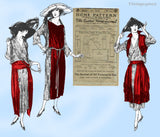 Ladies Home Journal 3233: 1920s Uncut Dress Accessories SM Vintage Sewing Pattern