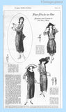 Ladies Home Journal 3233: 1920s Uncut Dress Accessories SM Vintage Sewing Pattern