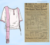 Ladies Home Journal 3236: 1920s Uncut Misses Blouse 36B Vintage Sewing Pattern