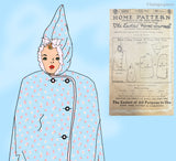 1920s Vintage Ladies Home Journal Sewing Pattern 3253 Uncut Baby Bunting Set