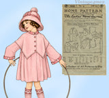 Ladies Home Journal 3262: 1920s Uncut Toddler Girls Coat Sz2 Vintage Sewing Pattern
