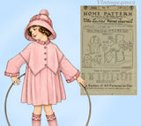 Ladies Home Journal 3262: 1920s Uncut Toddler Girls Coat Sz6 Vintage Sewing Pattern