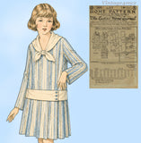 1920s Vintage Ladies Home Journal Sewing Pattern 3263 Uncut Girls Dress Size 10