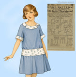 1920s Vintage Ladies Home Journal Sewing Pattern 3264 Uncut Girls Dress Sz 10